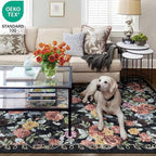 4x6 Machine Washable Area Rug for Living Room, Kids and Pets Friendly for - Image 3