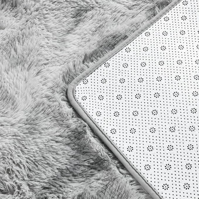 Large Shag Area Rugs 6 x 9, Tie-Dyed Plush Fuzzy Rug - Image 5
