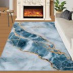 3x5 Abstract Marble Dorm Rug - Image 2