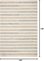 Loloi Chris Loves Julia Chris Collection CHR-05 Ivory/Slate 8'-6'' x 11'-6'' - Image 2