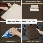 IOHOUZE Washable Runner Rug 3x12 Non Slip Rubber Backed Extra Long Hallway - Image 2