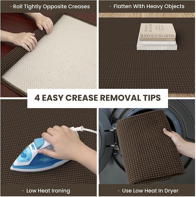 IOHOUZE Washable Runner Rug 3x12 Non Slip Rubber Backed Extra Long Hallway - Image 2