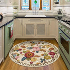 4ft Round Machine Washable Area Rug - Image 9