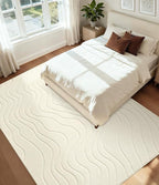 YIHOUSE 6x9 Abstract Line Area Rug, Modern Washable Stain Resistant Rugs Non - Image 6