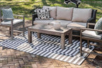 Unique Loom Outdoor Striped Collection Area Rug - Image 2
