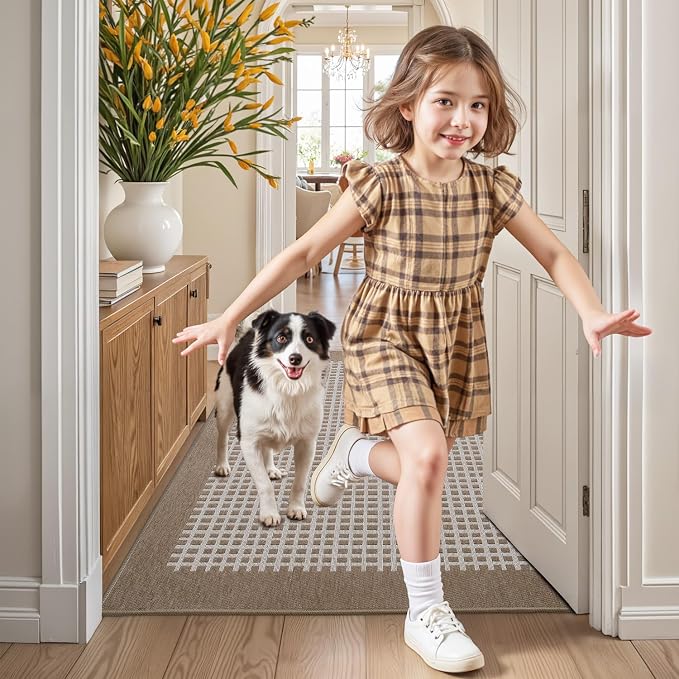 LUMI Inside Door Mat for Entry 17''x30'', Dirt Trapper, Low Profile Thin - Image 7