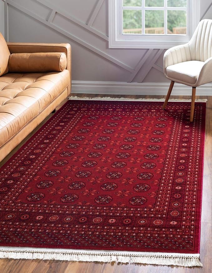 Unique Loom Tekke Collection Over-Dyed Saturated Traditional Torkaman Area Rug by UniqueLoom