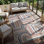CAMILSON Indoor Outdoor Rug, Easy-Cleaning Non-Shedding Living Room, Garden and - Image 4