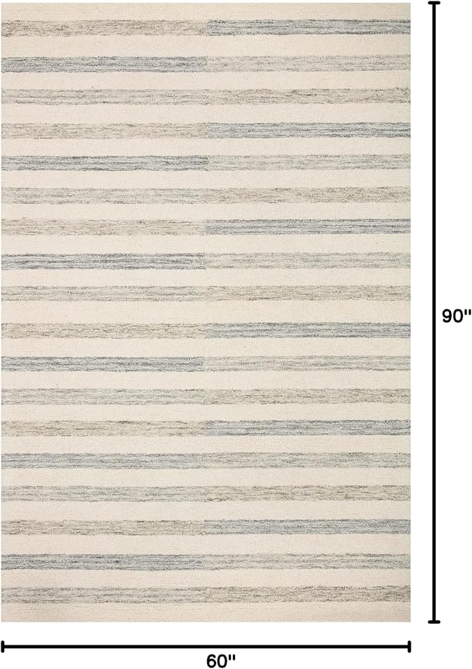 Loloi Chris Loves Julia Chris Collection CHR-05 Ivory/Slate 5'-0'' x 7'-6'' - Image 2