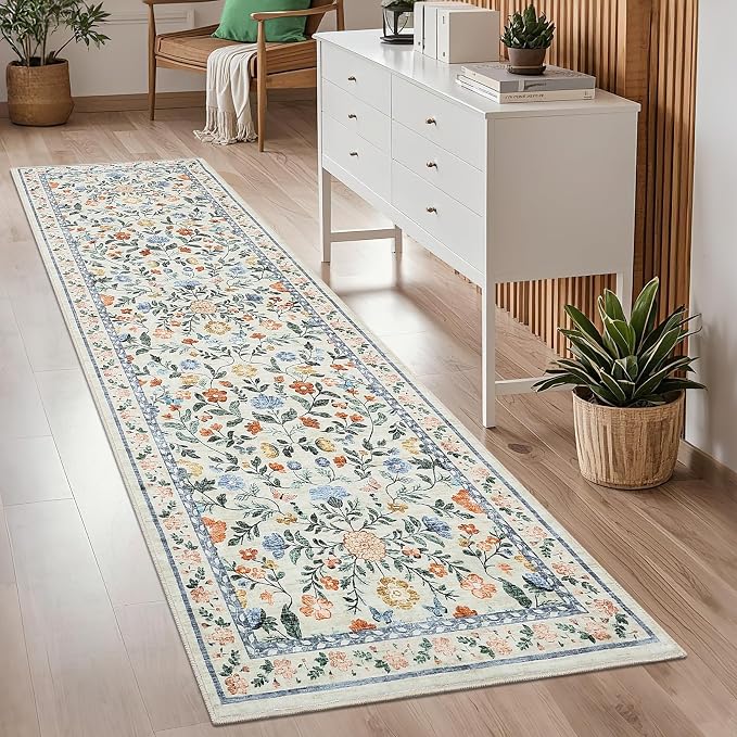 GarveeHome Washable Runner Rug 2 x 6 Non-Slip Non-Shedding Soft Vintage Bedside - Image 7
