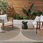 Easy Jute Indoor Outdoor 5x7 Rug, Washable Modern Rainbow Rugs - Image 7