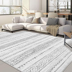 Nakagishi Area Rugs 8x10 Living Room: Washable Boho Large Neutral Soft by NakagishiAreaRug