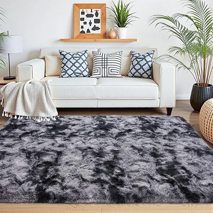 Beglad Fluffy Area Rugs 4x6 Feet, Modern Minimalist Style Shag Rugs, Non-Slip - Image 8