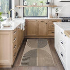 Easy Jute Rainbow Entryway Rug, 2.6x4 Washable Non-Slip Indoor Outdoor Doormat - Image 6