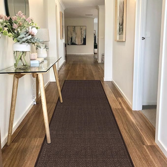 GOYLSER 5ft Kitchen Runner Rugs Non Skid, Absorbent Small Jute Kitchen Carpet by GOYLSER