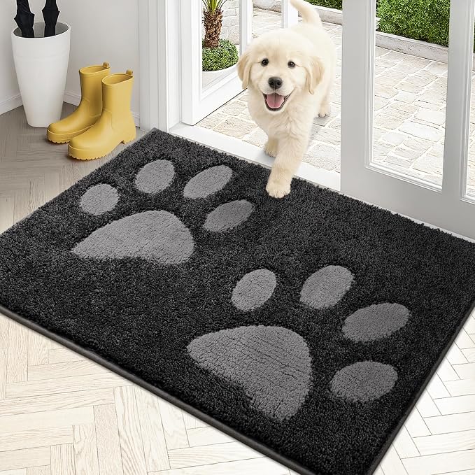 PURRUGS Dirt Trapping Door Mat 24" x 35.5", Non-Skid/Slip Machine Washable by PURRUGS