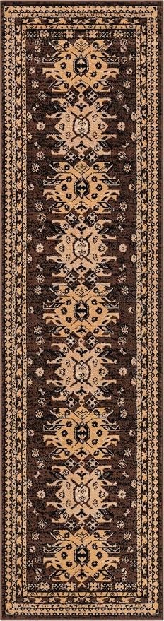 Unique Loom Taftan Collection Border Geometric Tribal Inspired Design Area Rug - Image 3