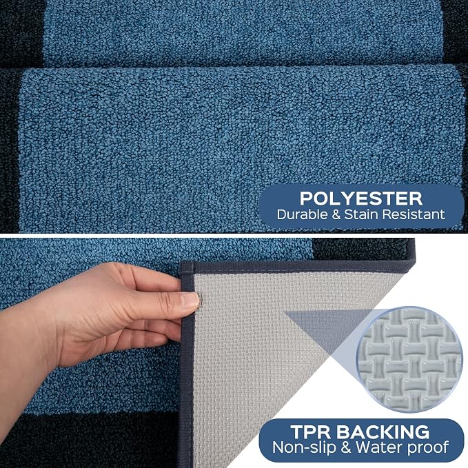 Machine Washable Kitchen Rug 32" x 70", Non Slip Indoor Door Rug, Absorbent - Image 3