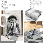 MUJOO Washable Rug Black, 4x6.5 Area Rugs - Image 3