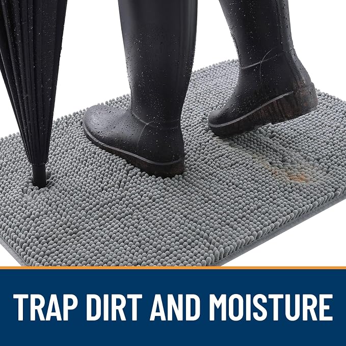 OLANLY Dog Door Mat for Muddy Paws 59x20, Absorbs Moisture and Dirt, Absorbent - Image 2