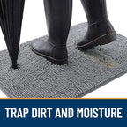 OLANLY Dog Door Mat for Muddy Paws 70x46, Absorbs Moisture and Dirt, Absorbent - Image 2