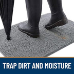 OLANLY Dog Door Mat for Muddy Paws 47x24, Absorbs Moisture and Dirt, Absorbent - Image 2