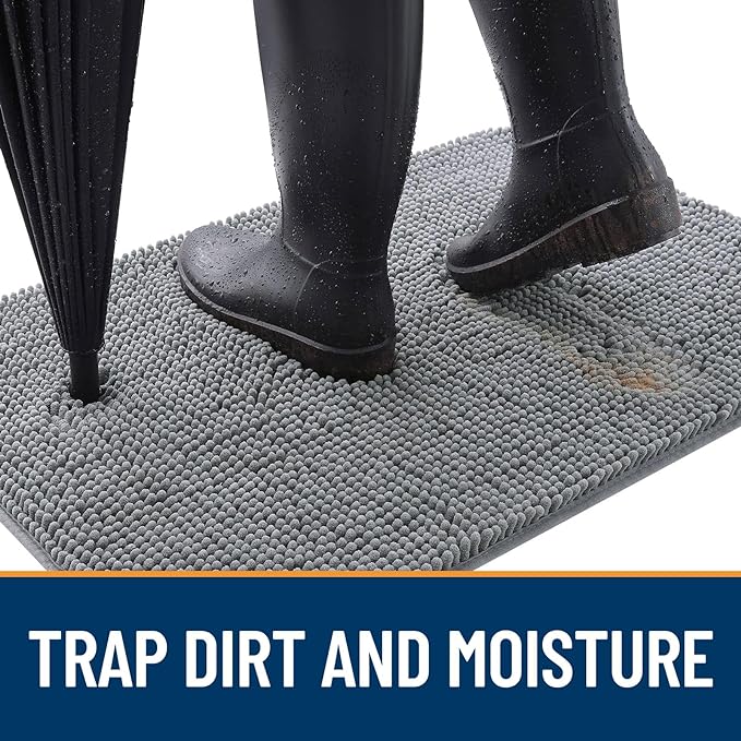 OLANLY Dog Door Mat for Muddy Paws 59x32, Absorbs Moisture and Dirt, Absorbent - Image 2