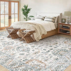 Area Rug 10x12 Living Room Rugs, Machine Washable Vintage Distressed Boho Area - Image 3