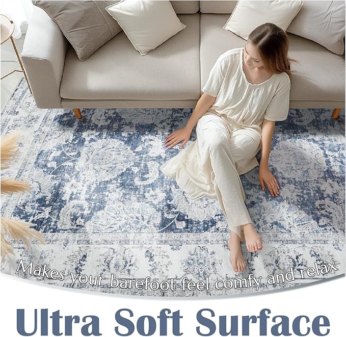 jinchan Fiora Hallway Runner Rug 3x8 Washable Runner - Image 6