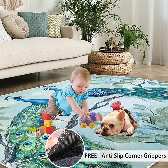 Peacock Rugs for Living Room - Image 5