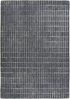 Hand-Tufted 100% Wool Area Rug – Unique Modern Geometric Grid Pattern, Soft by RestorationandRenovation
