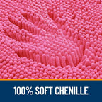 OLANLY Bathroom Rugs 36x24, Extra Soft Absorbent Chenille Bath Rugs, Rubber - Image 3