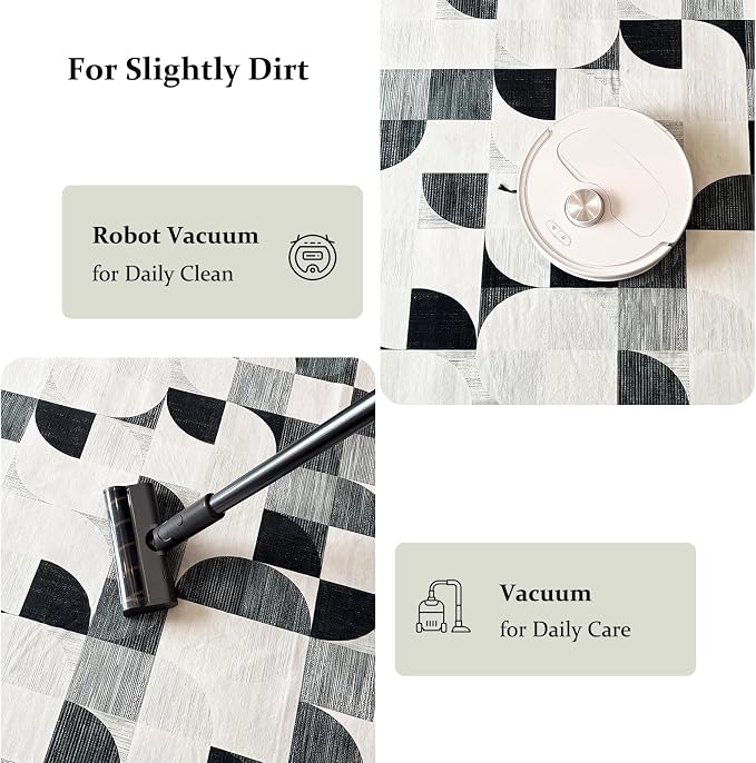 2x6 Runner Rug Washable, Modern Abstract Area Rugs - Image 6