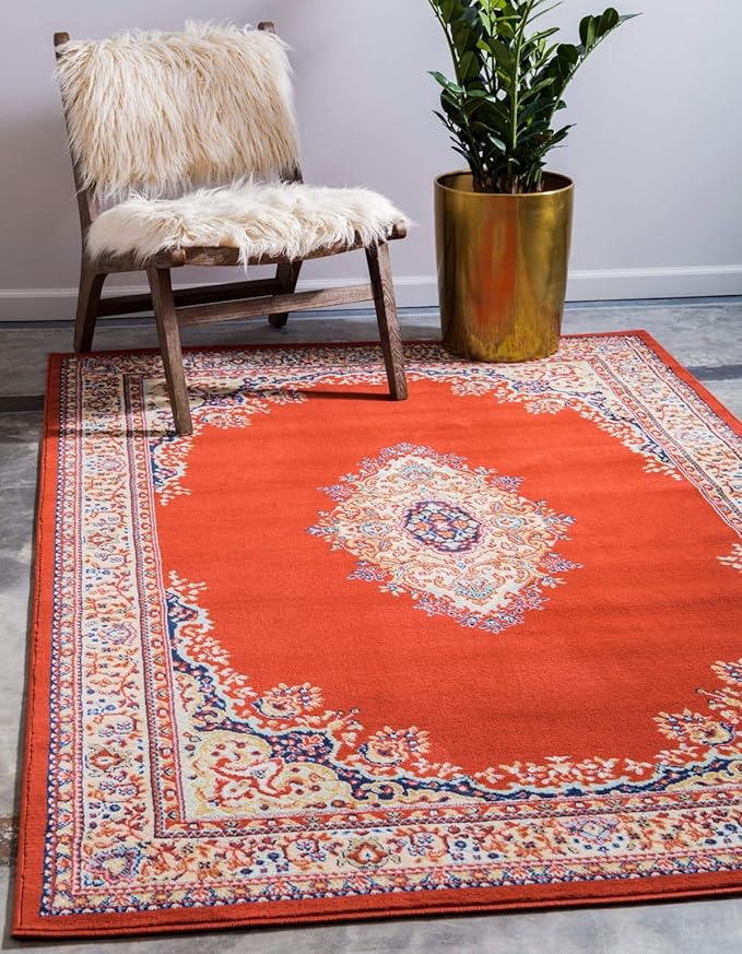 Unique Loom Reza Collection Traditional Persian Style Area Rug, 2 ft 2 in x 3 ft by UniqueLoom