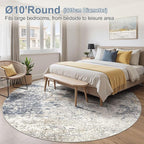 10ft Round Area Rug Living Room Rugs - Image 3