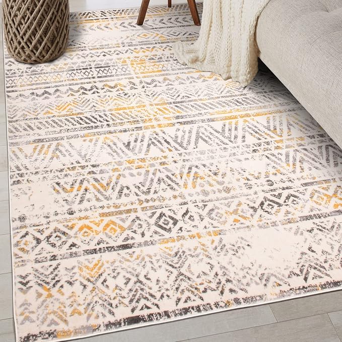 Rugshop Geometric Boho Perfect for high Traffic Areas of Your Living Room by Rugshop