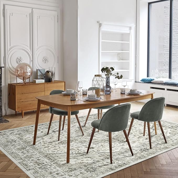 Deerly Boho Area Rug 9x12 Rugs for Living Room Distressed Area Rugs, Non Slip - Image 3