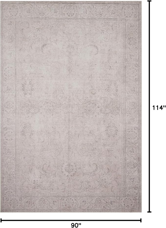 Loloi Loren Collection LQ-12 Sand 7'-6" x 9'-6" Area Rug - Image 3
