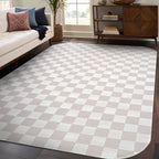 Beverly Rug Modern Geometric Area Rug 5x7 Low-High Pile Durable Soft Abstract - Image 8
