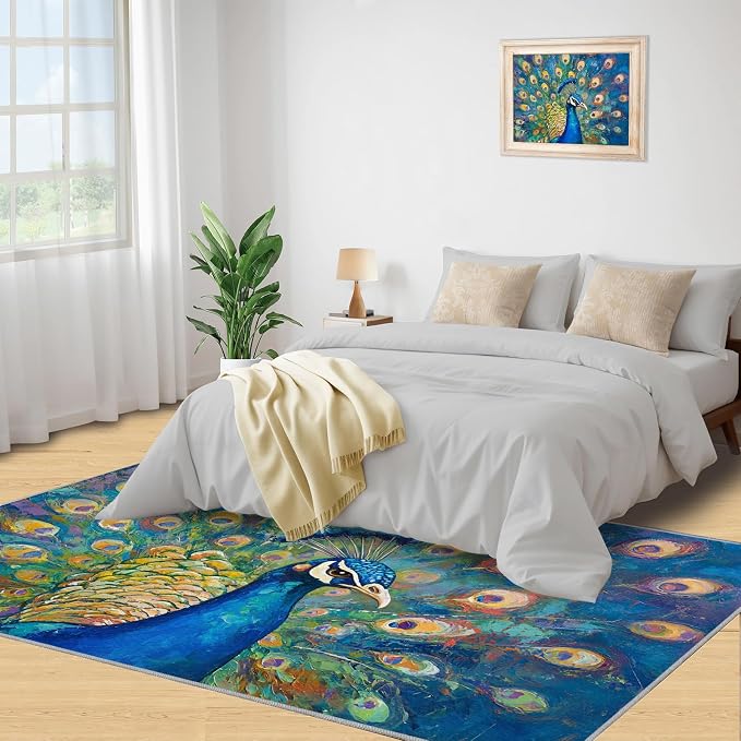 Peacock Rug Small - Image 4