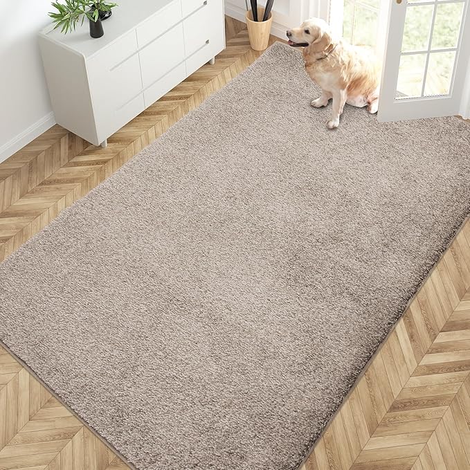 PURRUGS Easy Care Area Rug 4.5ft x 7ft, Non-Slip Washable Entryway Rug by PURRUGS