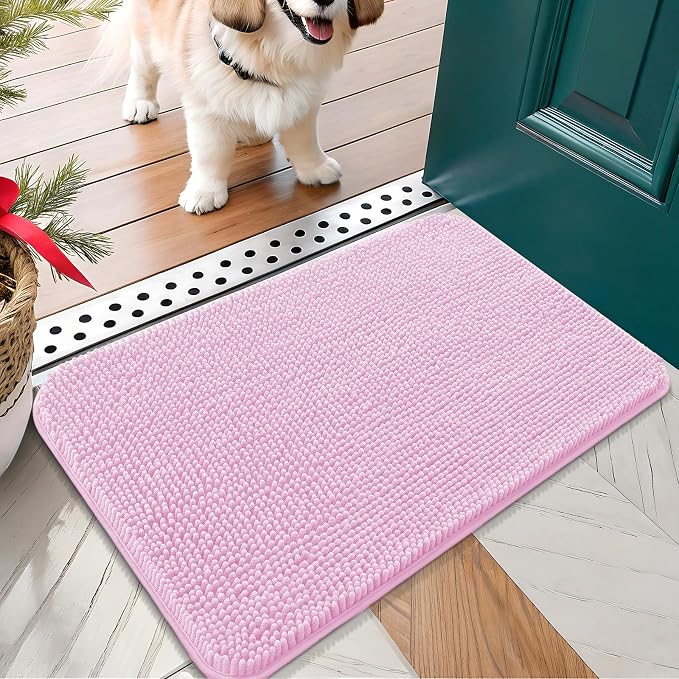 OLANLY Dog Door Mat for Muddy Paws 24x16, Absorbs Moisture and Dirt, Absorbent by OLANLY