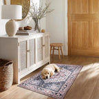 PURRUGS Vintage Farmhouse Boho Throw Rug 3x5 ft, Non-Slip Machine Washable Rug - Image 2