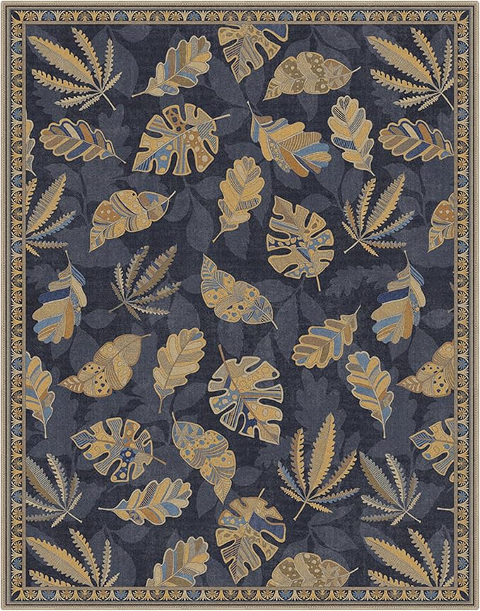 GENIMO 8x10 Area Rugs for Living Room, Machine Washable Non Slip Vintage Retro - Image 5