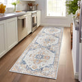 jinchan Kelda Runner Rug 3x8 Vintage Hallway Rug Washable Runner Retro Floor by JINCHAN