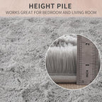 Beglad Fluffy Large Area Rugs 6x9 Feet, Modern Minimalist Style Shag Fuzzy Rugs - Image 6