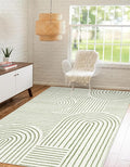 Lahome Rainbow 4x6 Area Rugs for Bedroom, Soft Washable Rugs for Entryway by Lahome