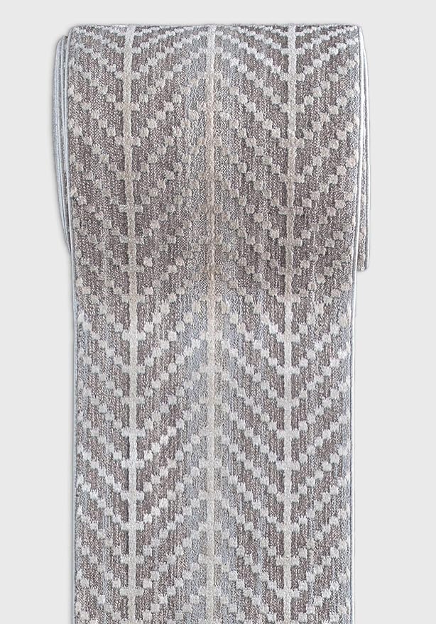 Well Woven Custom Size Hallway & Stair Runner- Harlow Rhodes Taupe 31 Inches - Image 5