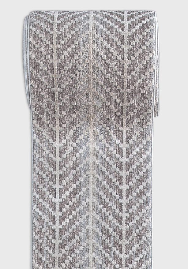 Well Woven Custom Size Hallway & Stair Runner- Harlow Rhodes Taupe 31 Inches - Image 5