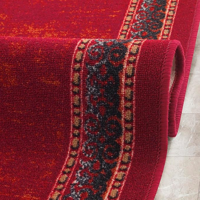 Antep Rugs Alfombras Bordered Modern 2x5 Non-Slip Low Pile Rubber Backing - Image 6
